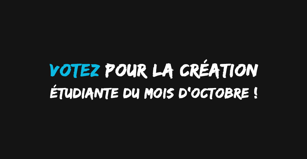 Création étudiante élection octobre