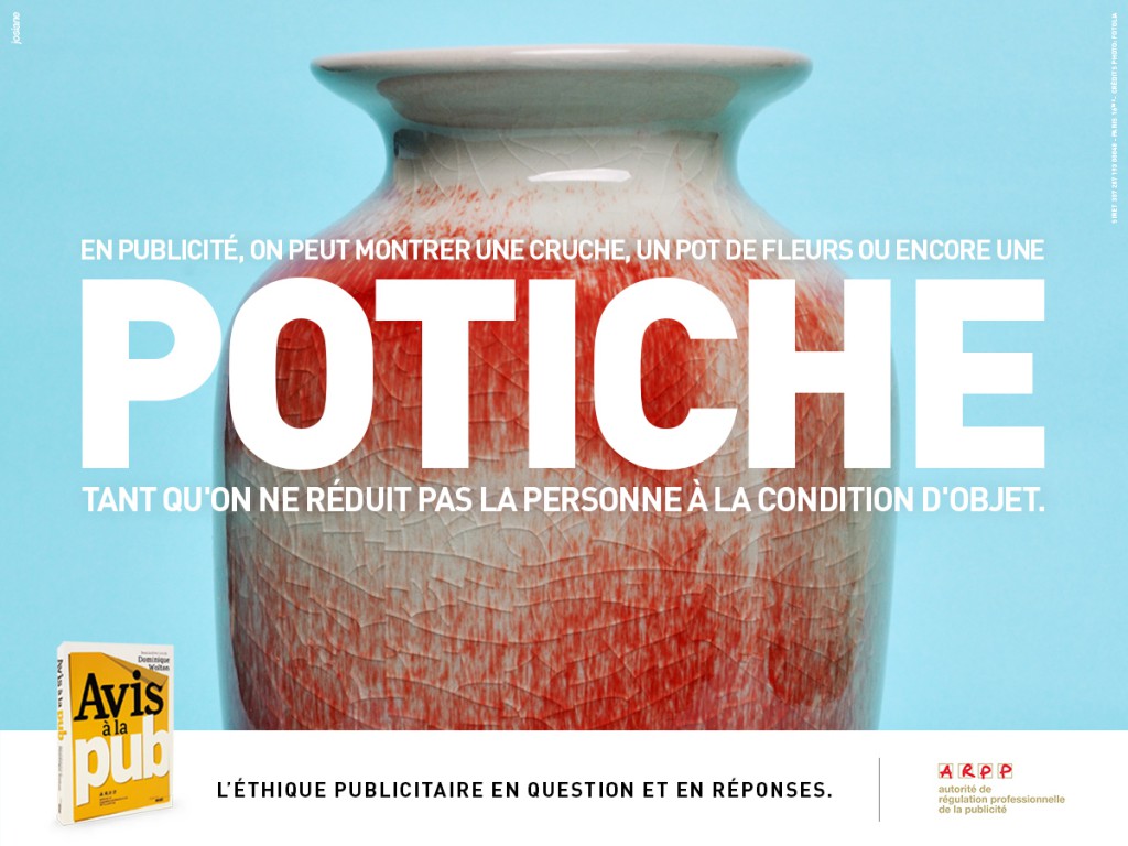 ARPP - Avis à la pub - Potiche - Agence Josiane
