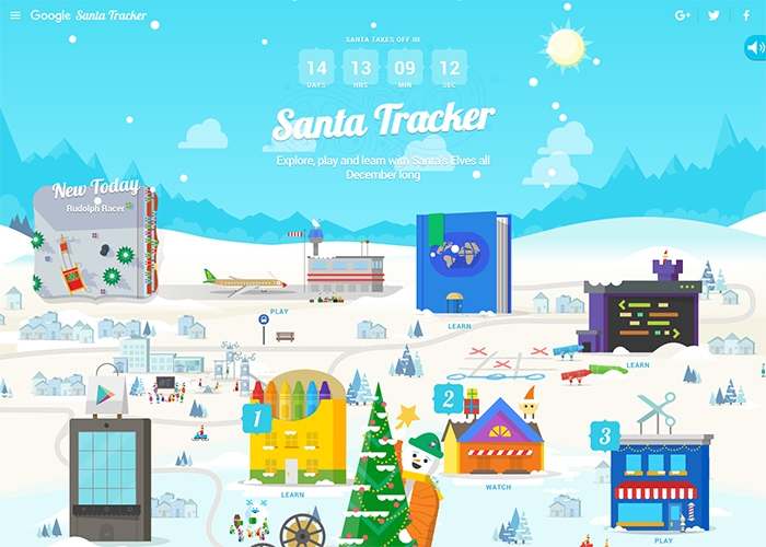 Google Santa tracker