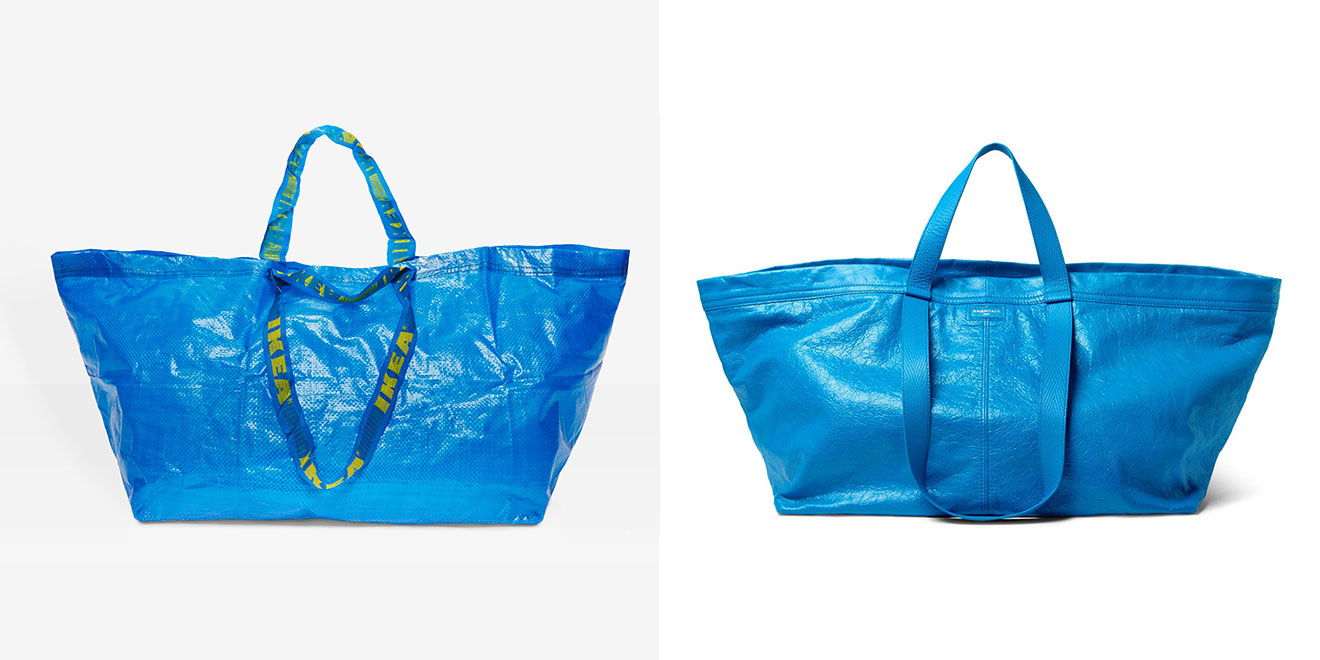 sac bleu balenciaga ikea