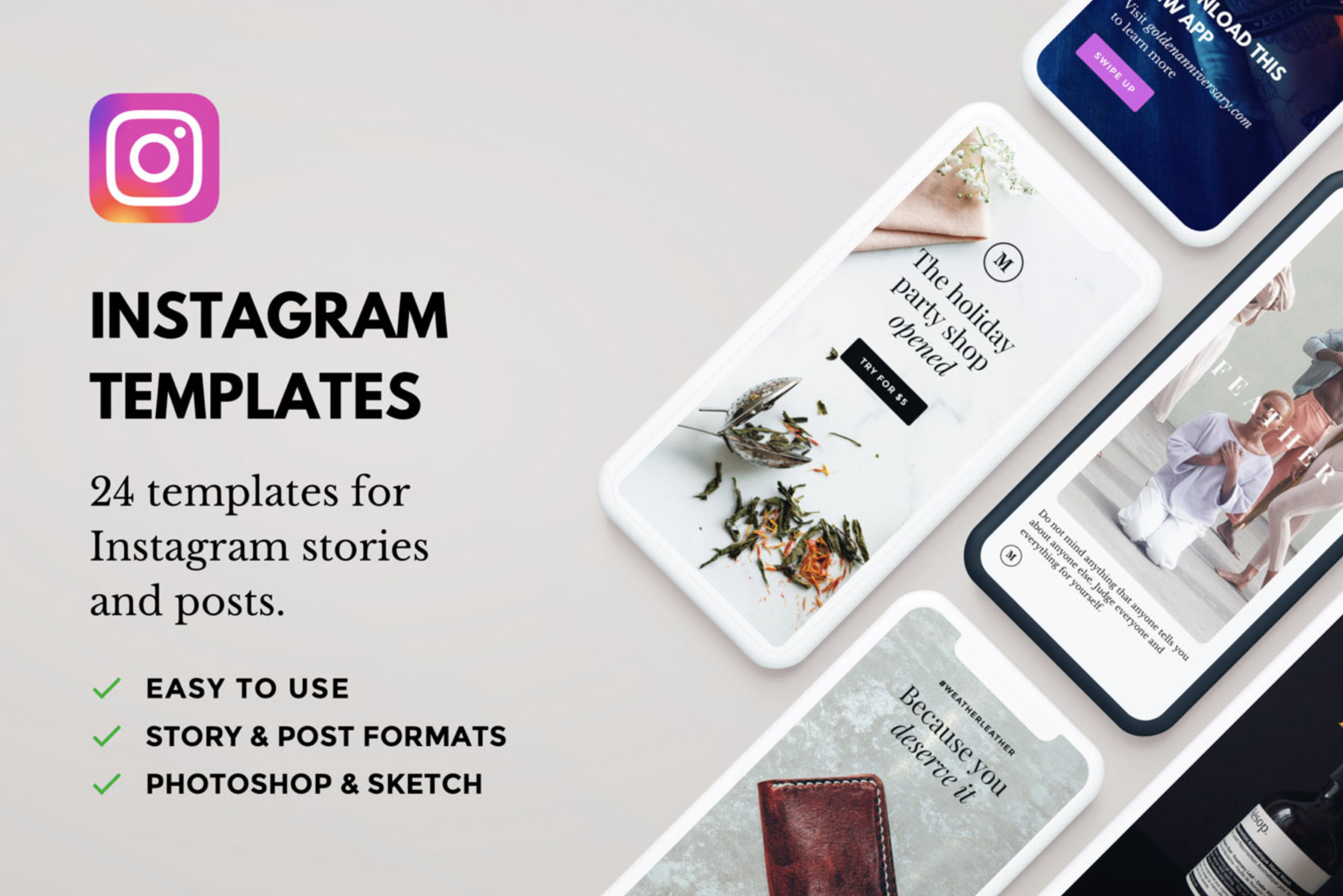 10 templates créatifs et gratuits pour faire de belles stories sur