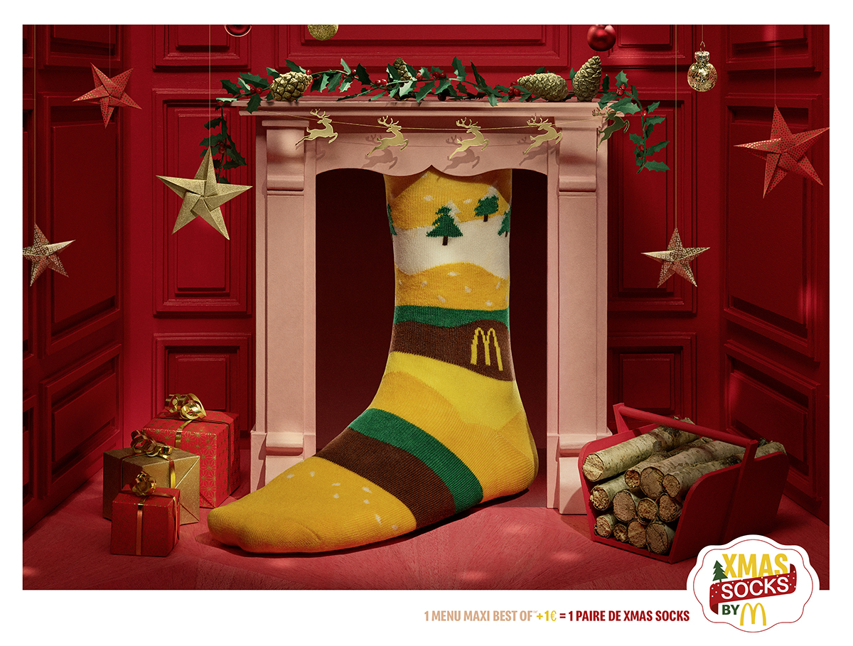 McDonald's lance sa collection de chaussettes de Noël 2021 en France 🧦🎄
