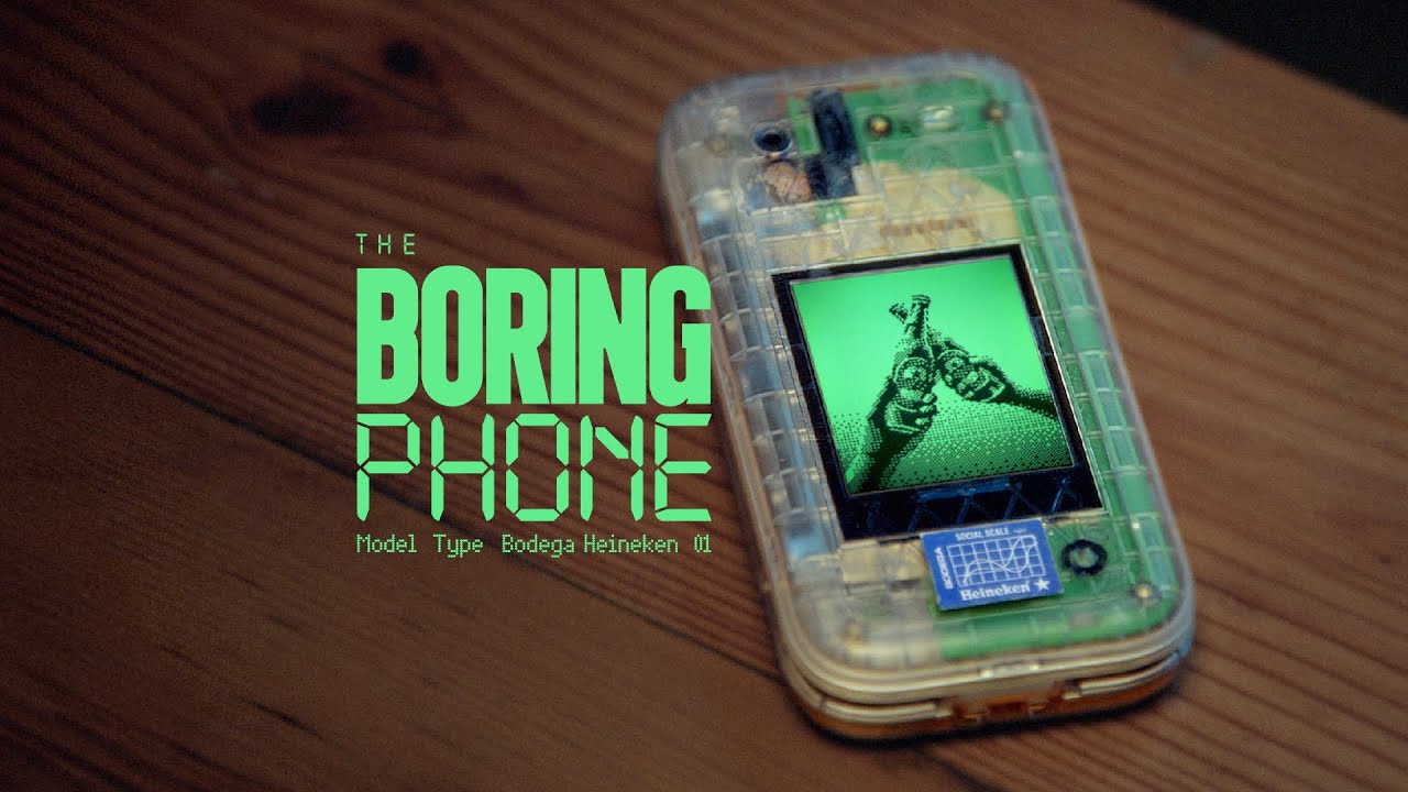 Heineken dévoile le "Boring Phone" pour encourager les connexions réelles