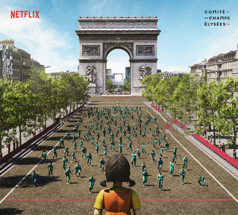 Netflix organise un 1,2,3 soleil sur les Champs-Élysées pour la sortie ...