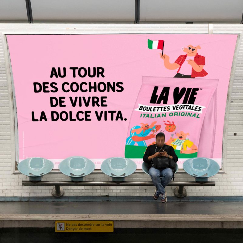 La Vie fait voyager ses boulettes veggie en Italie avec une campagne ...