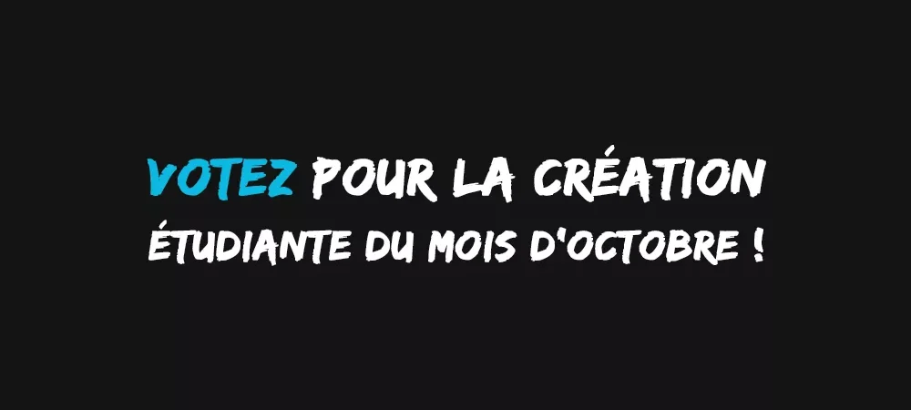 Création étudiante élection octobre