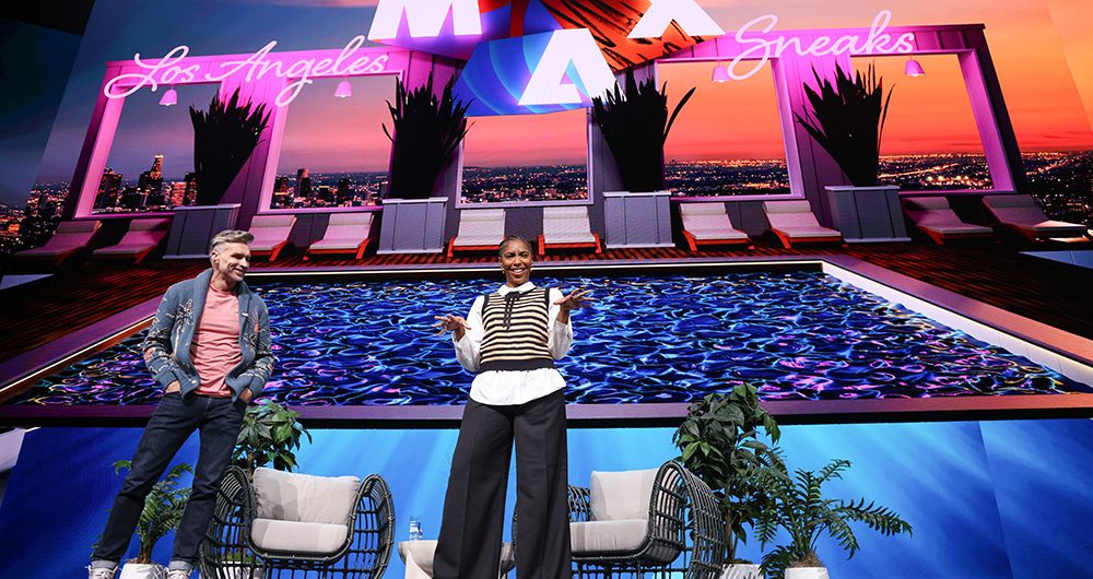 Paul Trani, Adobe evangelist, and actress Jessica Williams host MAX Sneaks at Adobe MAX 2025