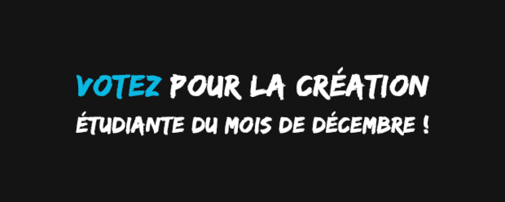 VOTEZ pour la création du mois de décembre