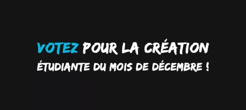 VOTEZ pour la création du mois de décembre
