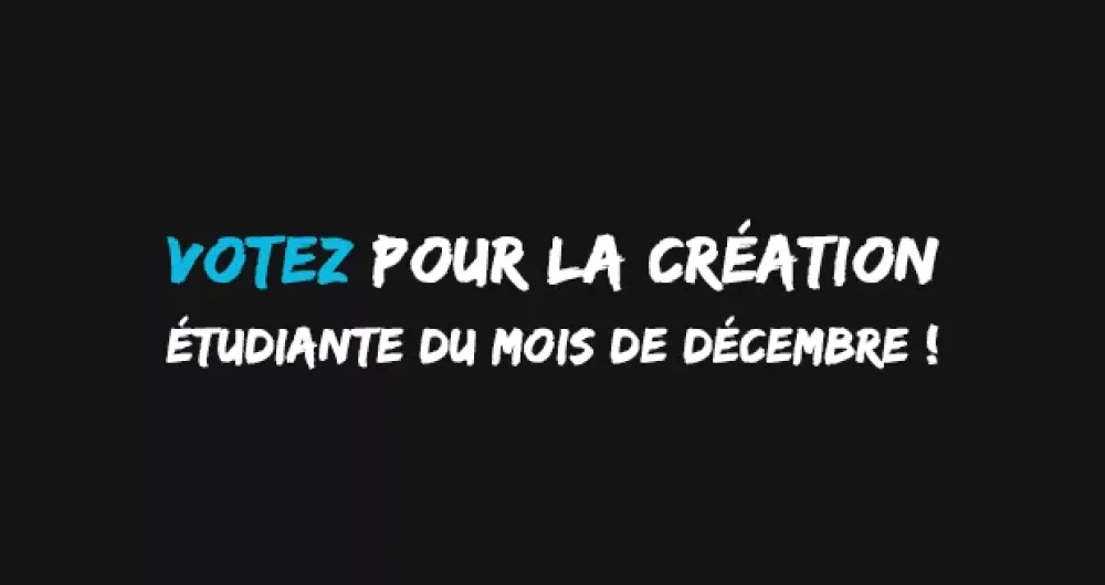 VOTEZ pour la création du mois de décembre