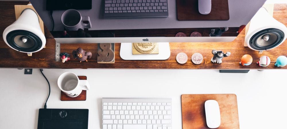 creative desk work