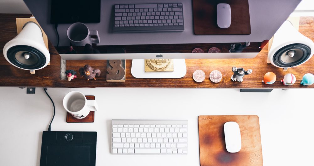 creative desk work