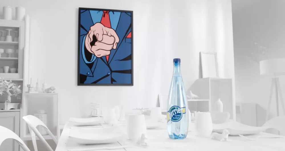 dans-ta-pub-perrier-fines-bulles-ogilvy-mather-a-table-publicité-tv