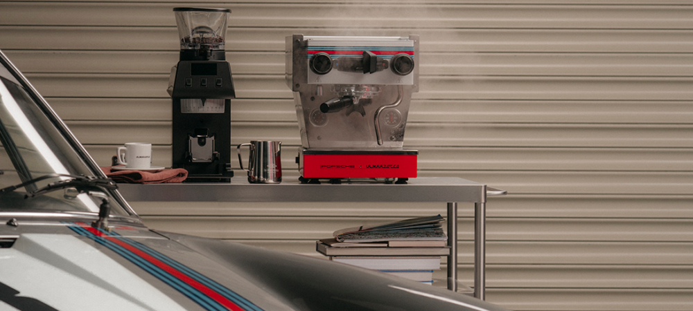 porsche machine a cafe