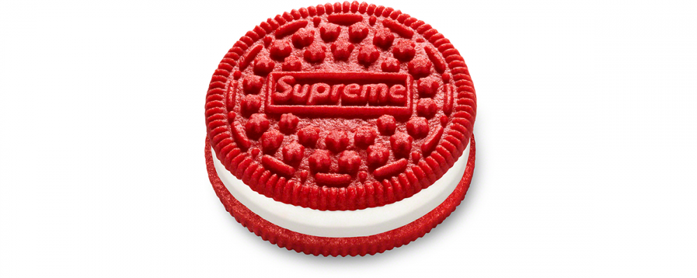 supreme oreo dans ta pub