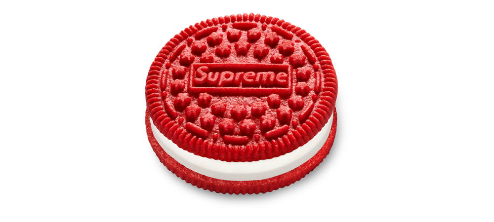 supreme oreo dans ta pub