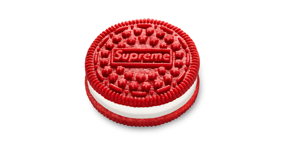 supreme oreo dans ta pub